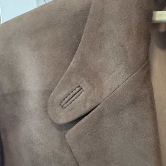 Ralph Lauren Suede Brown Womens Blazer - Picture 4 of 6